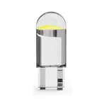 2 W5W 194 T10 стеклянный корпус Cob светодиодный автомобильная лампа 3000K Янтарный 6000 белый зеленый синий красный Клин купольный светильник белый диод