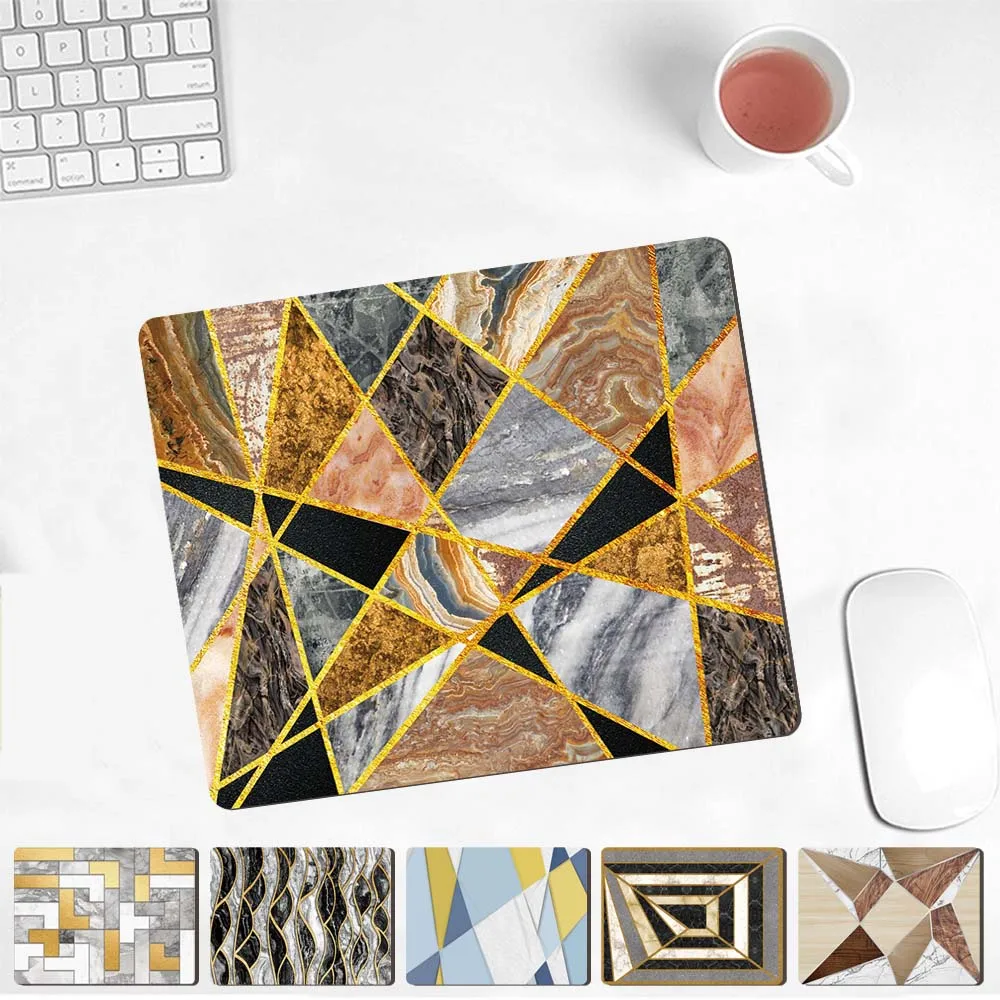 

Mouse Pad Anti-Skid Leather Mouse Pad Thickened PU Waterproof Print Pattern Office Mouse Pad Gaming Desktop Mouse Pad