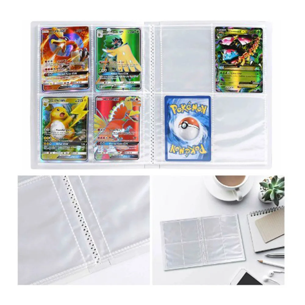 Carpeta de cartas de dibujos animados de Pokemon para ni&ntilde;os, libro de cartas de mapa de Anime, colecci&oacute;n de lista cargada, juguete para regalo, 240 Uds.-1