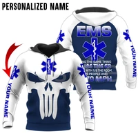 tessffel newest emergency medical technician emt ems paramedic nurse newfashion 3dprinted tracksuit autumn hoodies menwomen c20