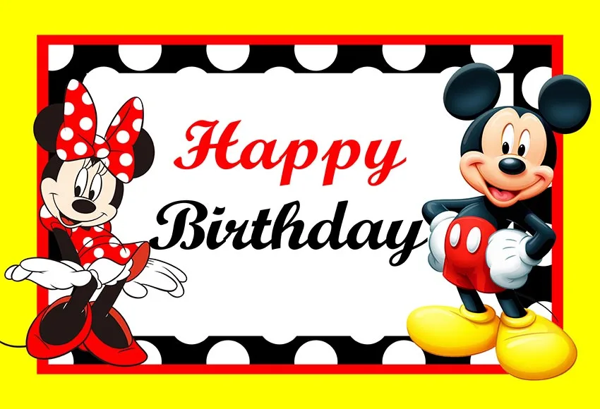 Вечерние фоны для фотостудии с изображением Микки и Минни Маус на заказ 7x5 футов