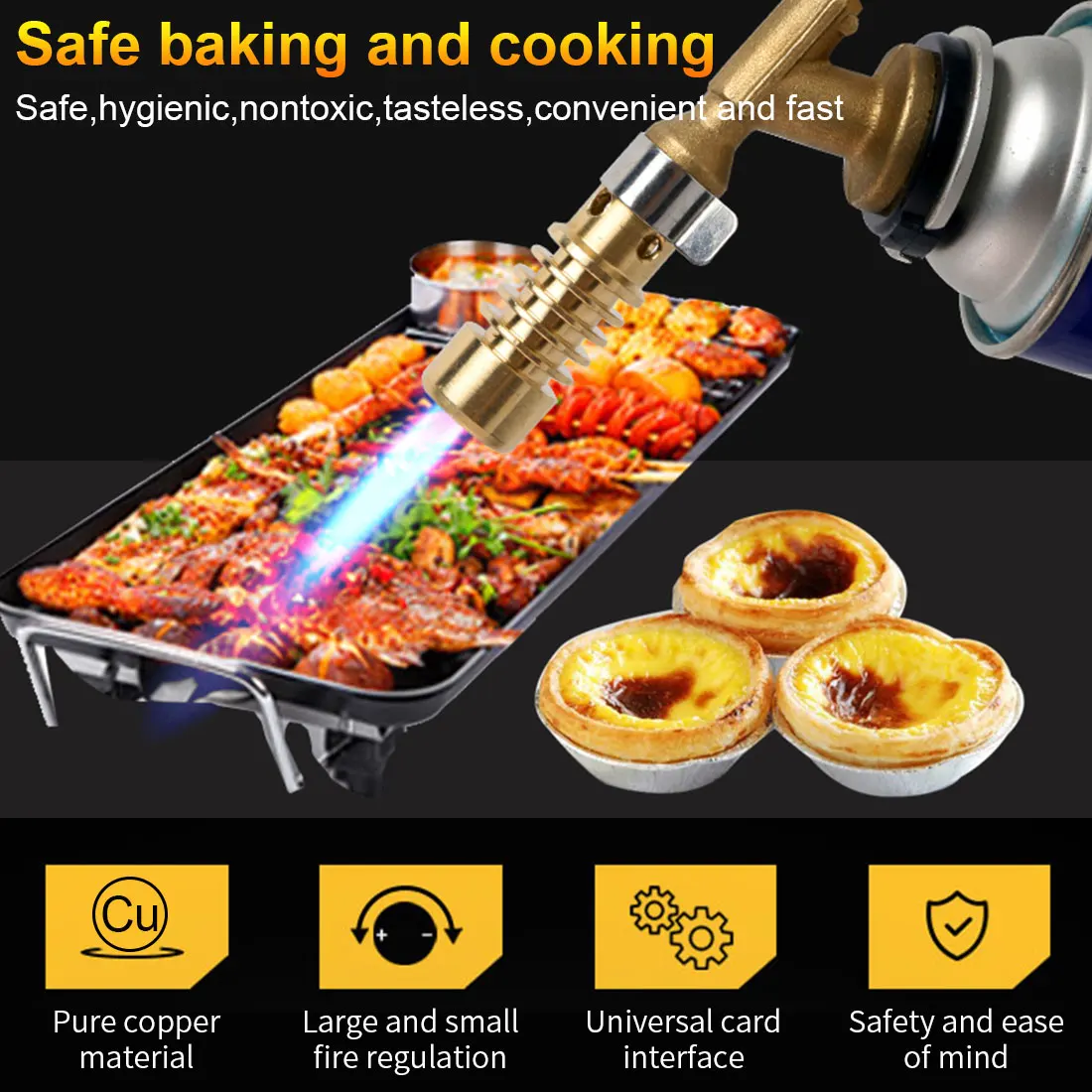 Газовая горелка пламя пистолет газовый сварочный фонарь Газовый паяльник