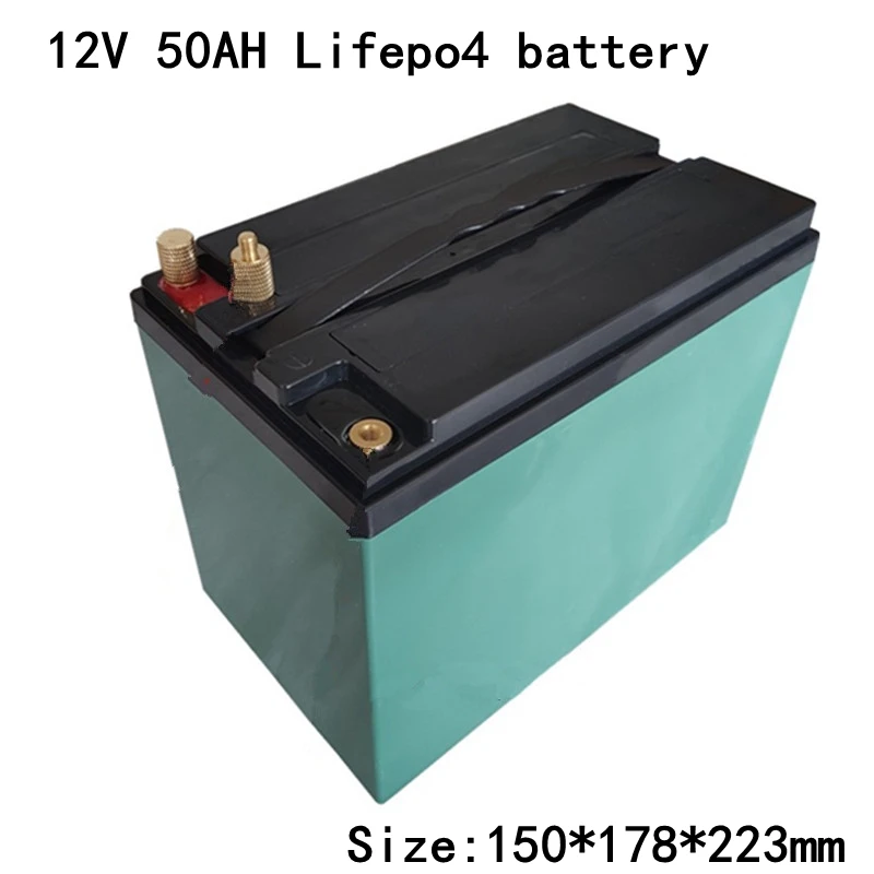 Портативный Lifepo4 12 В 50AH литиевая батарея для 12 В Solargeneration хранения энергии дома держать электрические принадлежности+ 5A зарядное устройство