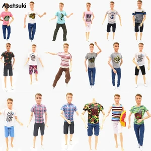 Одежда для кукол Барби парень Кэн, Короткие топы и штаны для шарнирных кукол 1:6, аксессуары для куклы Кена