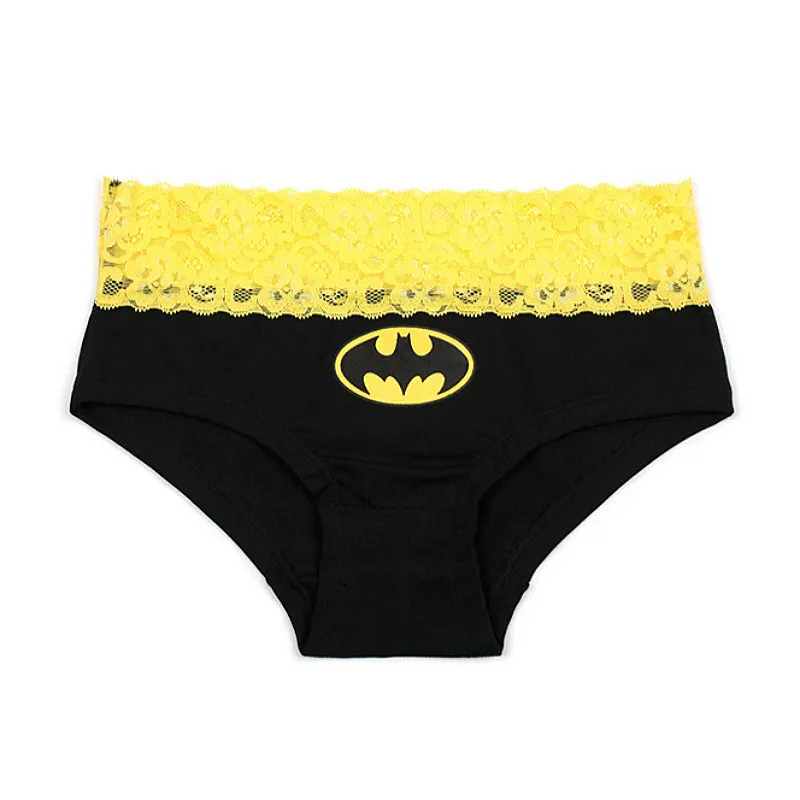 Сексуальный Марвел хлопок Бэтмен принт Супермена нижнее белье сшивание печати