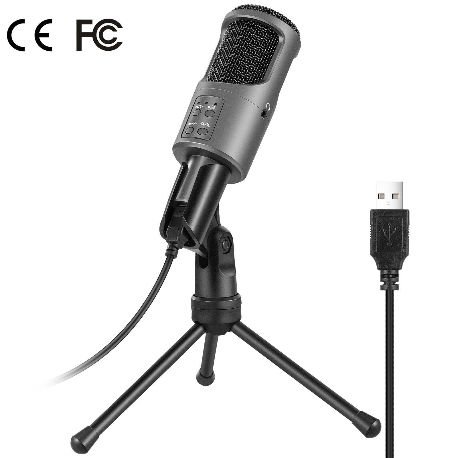 FooHee конденсаторный микрофон USB 2 0 Шум изоляции с подставкой для KTV чистая хост шоу