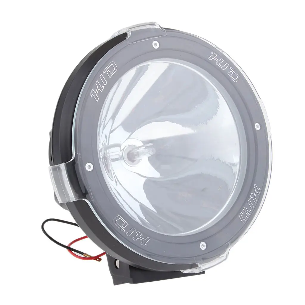 dolity 7 Inch 55W Flood Driving Lights HID Xenon 12V Trucks SUV Spot Work Light Black