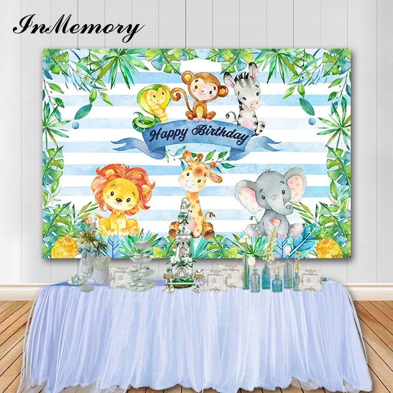 Виниловый фон InMemory для студийвечерние фотосъемки в стиле сафари на день