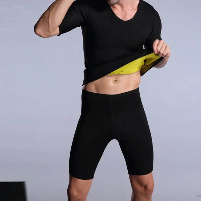 Мужской корсет с утягивающим эффектом и для похудения черный Корректирующее