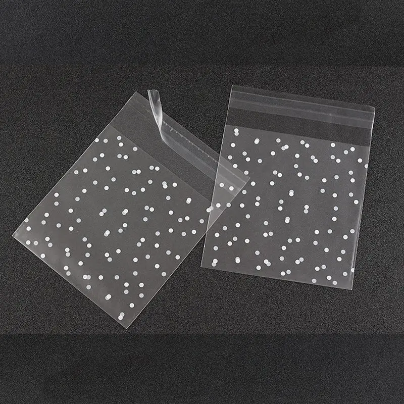 Party DIY Baking Cookie OPP Bags Biscuit Plastic Transparent White Candy Birthday Pouch Sample Wedding 100Pcs\Lot Frosted Gift | Дом и сад
