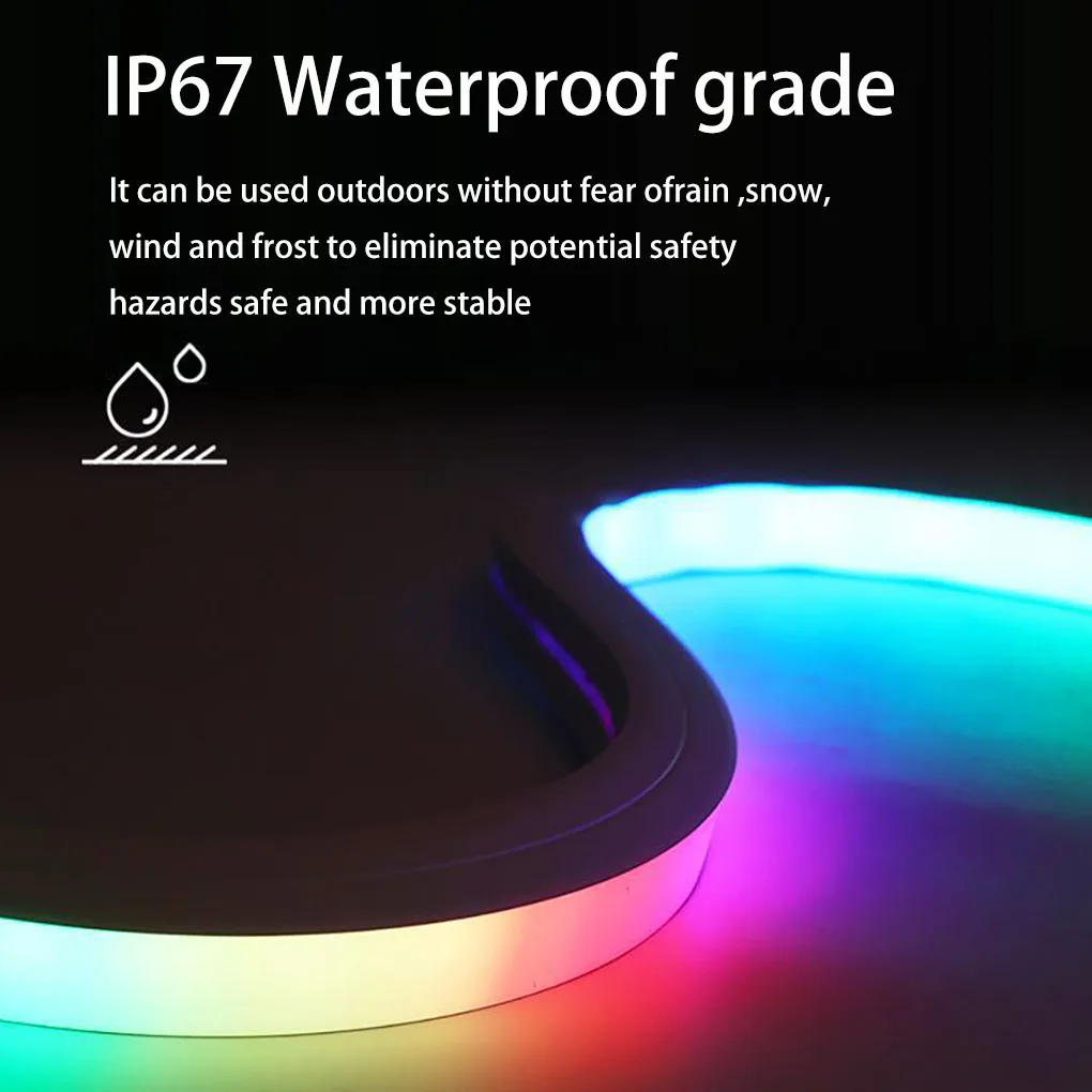 RGB светодиодная неоновая светильник та WS2812B WS2812 неосветильник свет гибкая