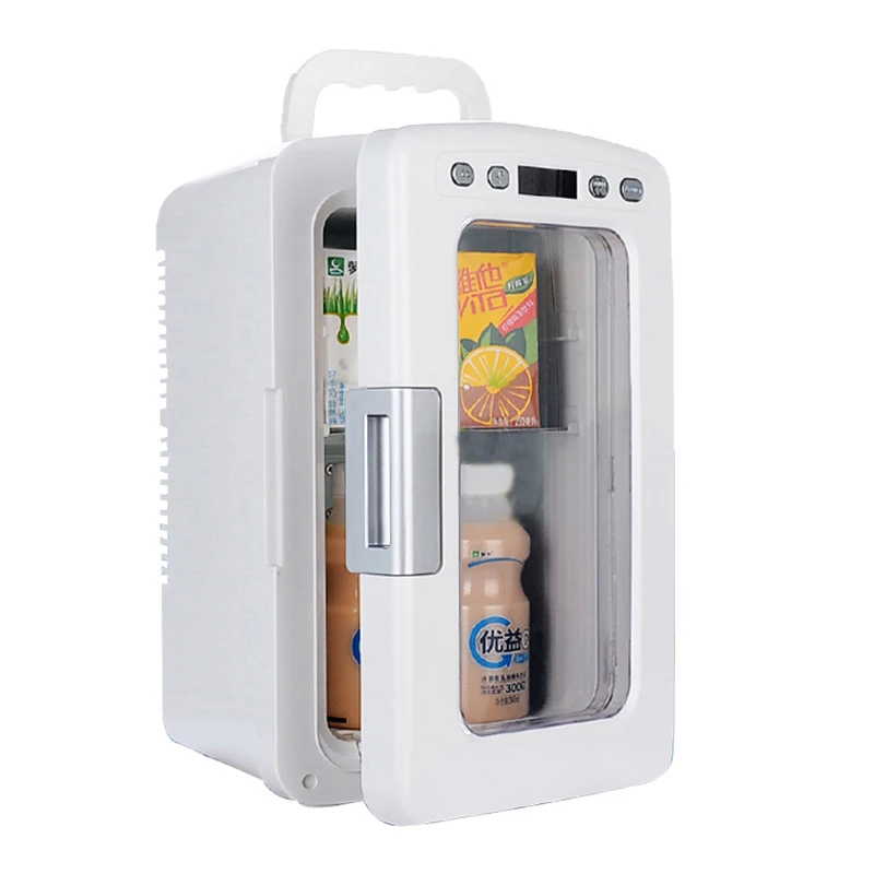 12L beverage heating cabinet mini student dormitory freezer meals incubator hot and cold cabinet freezer car refrigerator