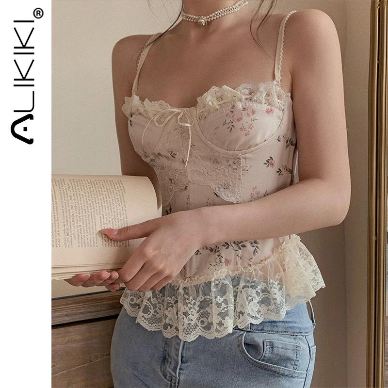 Цветочный бюстье укороченный топ женский без рукавов сексуальный корсет