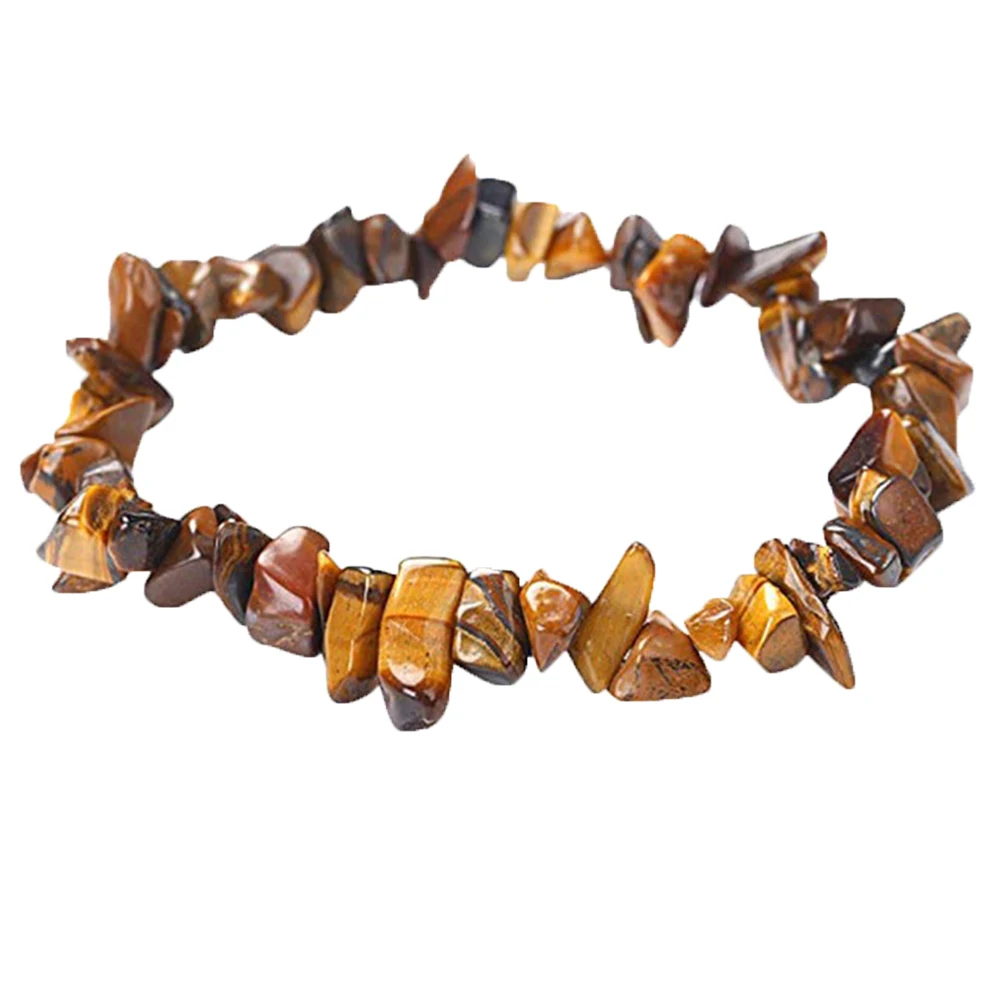 Мужчины Женщины сколы натуральный камень бисером браслет стрейч ювелирные