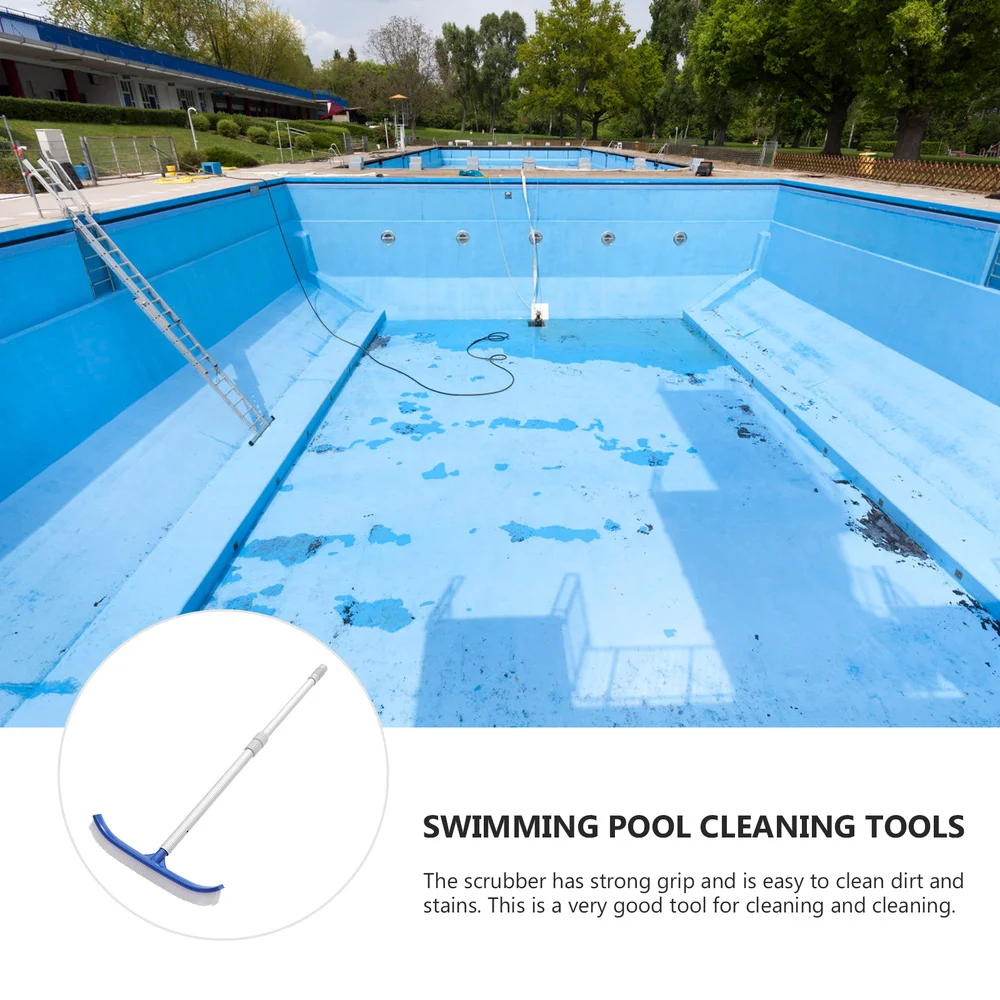 

2Pcs Handheld Brush ABS Cleaning Brush Practical Pool Wall Floor Cleaning Brush