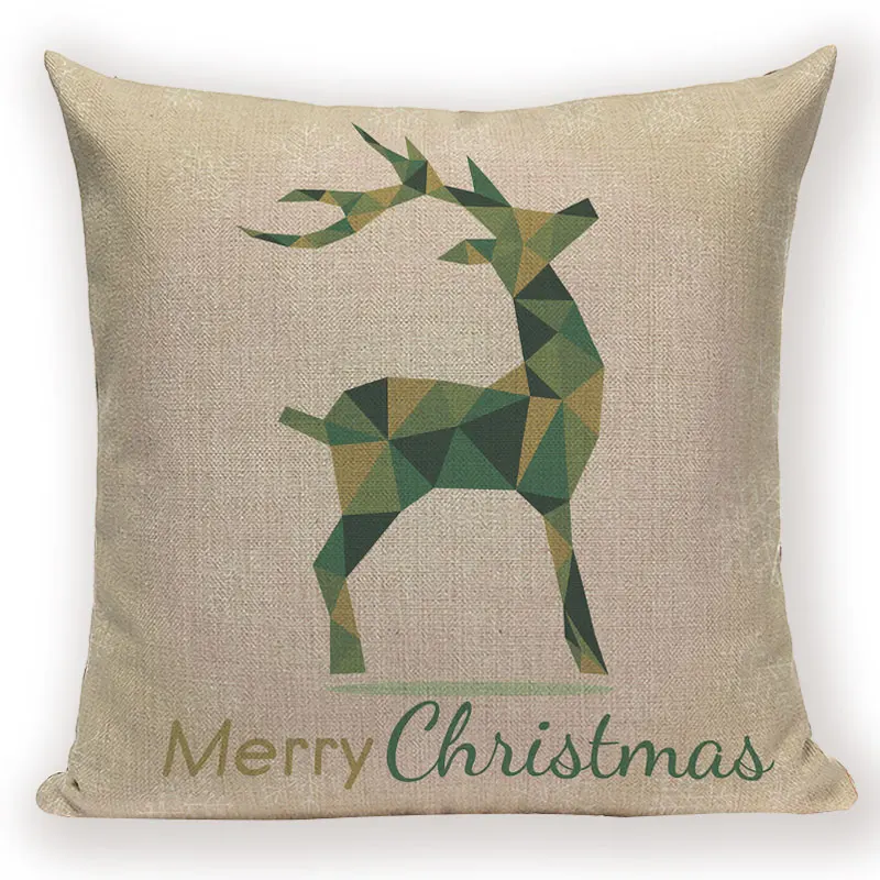 L1809-6 Merry Christmas пледы чехол для подушки мультфильм Санта Клаус Олень диван кровать Чехол скандинавский принт подушки для домашнего декора чехлы чехол s - Цвет: L1809-6