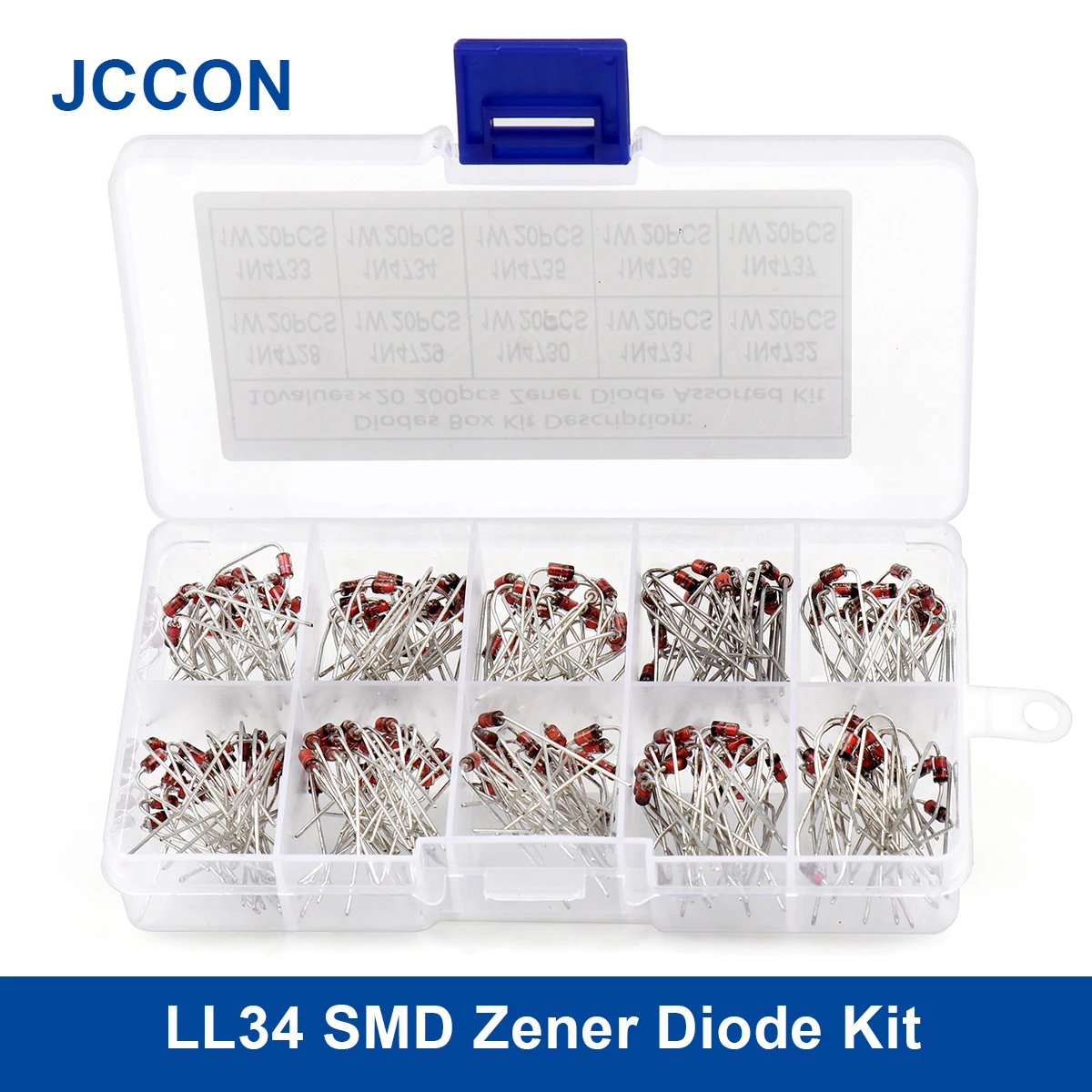 

200Pcs LL34 SMD Zener Diode Assorted Kit 1/2W （1N4728~1N4737）1N4729 1N4730 1N4731 1N4732 10Values x 20Pcs = 200Pcs