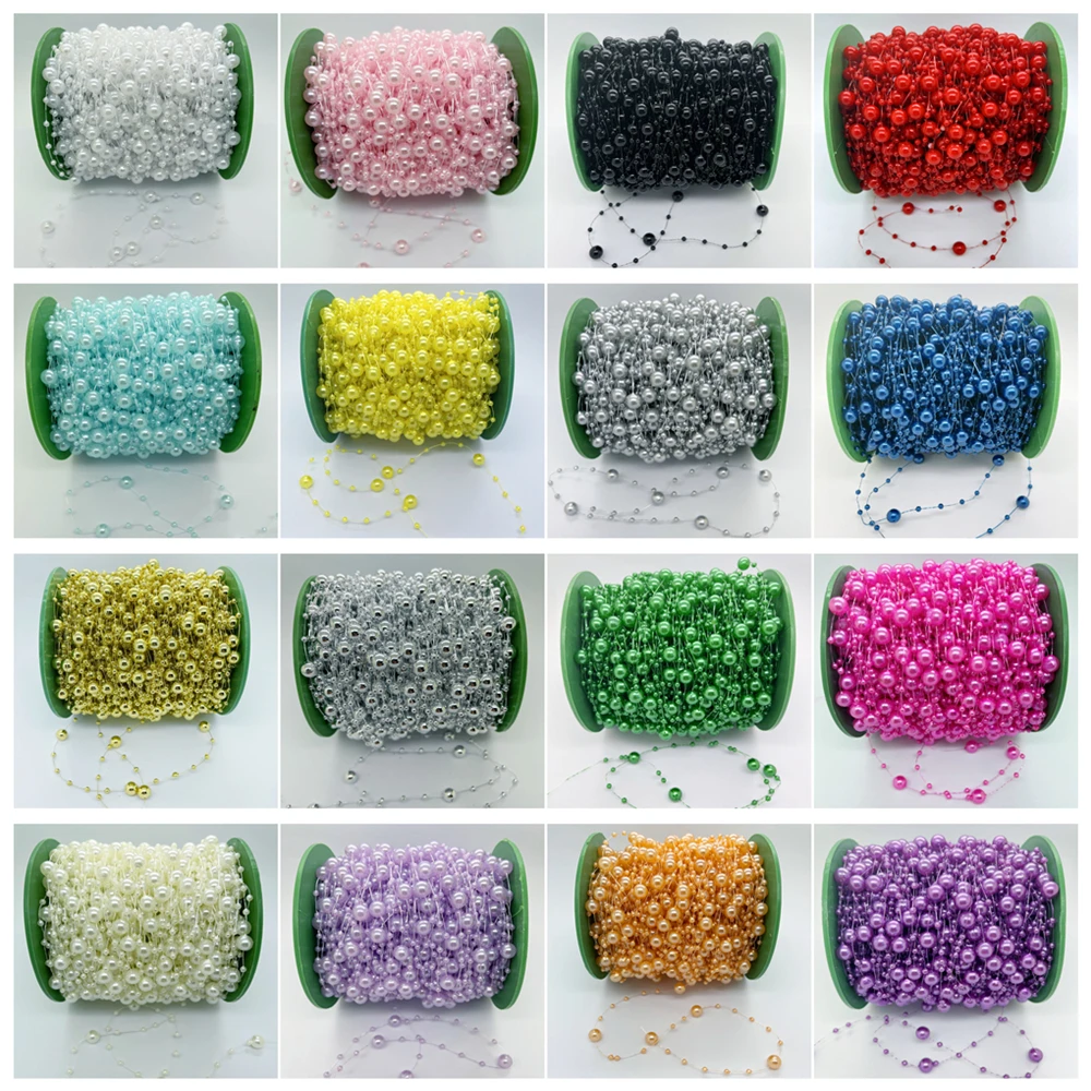 Леска из искусственного жемчуга 5 ярдов 3-8 мм | Украшения и аксессуары