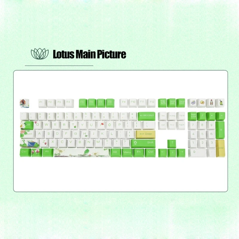 

108 keys PBT Keycaps Lettering Keys OEM Injection Mechanical Keyboard Keycaps