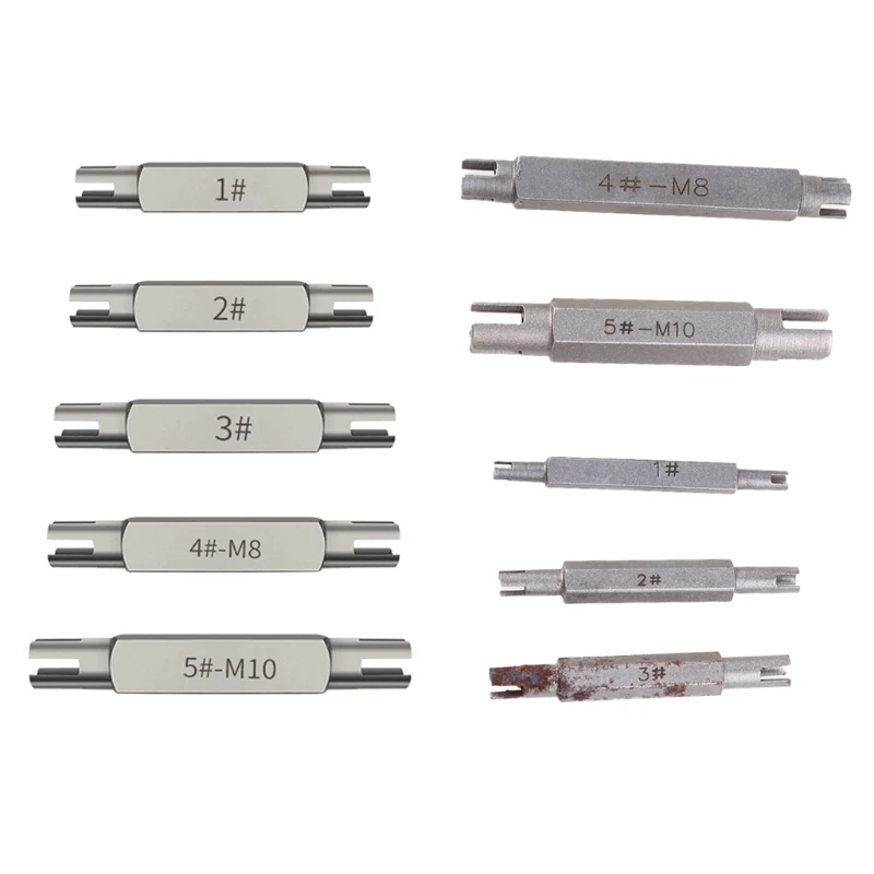 

Multi-size Hexagonal Double-end Screw Tap Extractor Steel Broken Head Taps Remover Stripped Set Screw Remove Tools