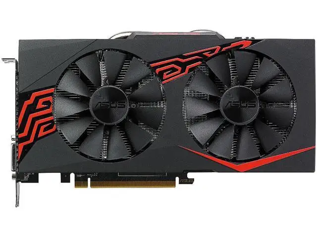 Б/у Видеокарта ASUS RX570 4 Гб игровой ПК б/у карта видеокарта GDDR5 3 0 бит PCI Express для