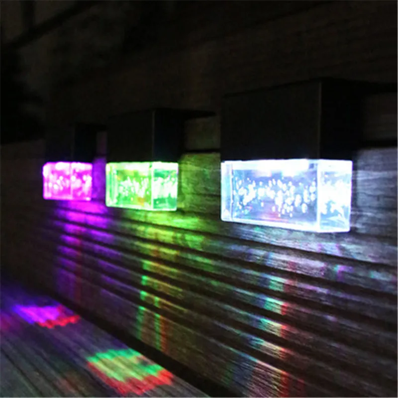 

Solar Lights Solar Step Lights Outdoor Waterproof Led Solar Power Garden Light Lamp Decoration for Patio Stair Garden Yard Fence