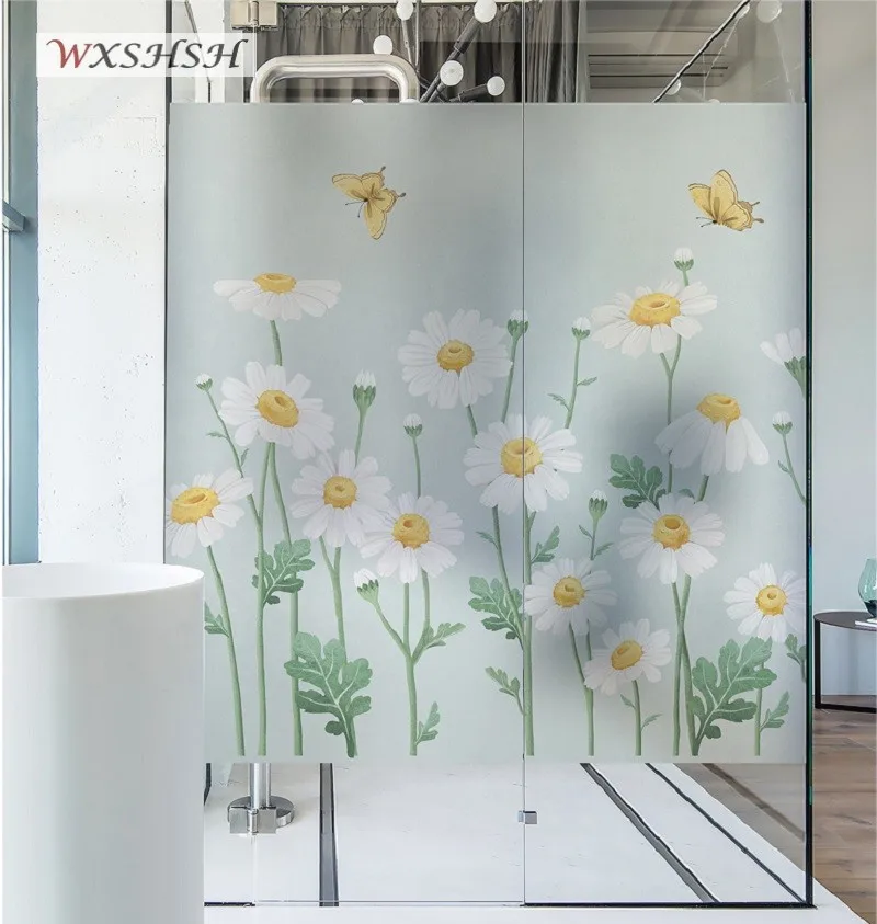 Статическая липкая оконная наклейка по индивидуальному размеру с узором