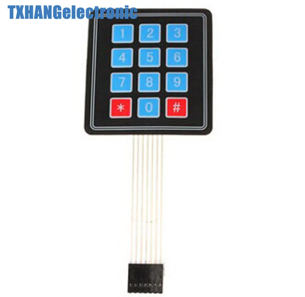 4 x 3 Matrix Array 12 Key Membrane Switch Keypad Keyboard diy electronics | Integrated Circuits