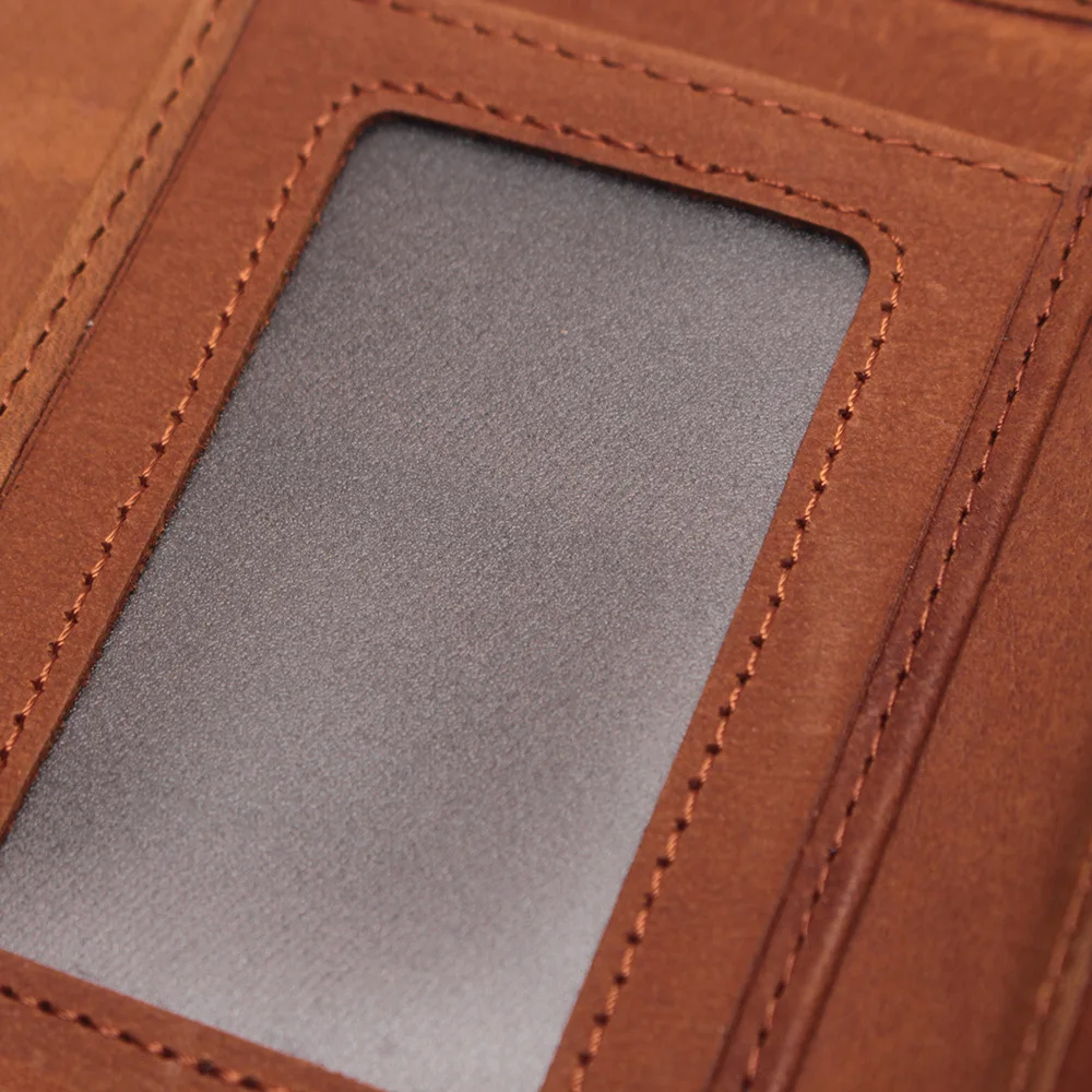 

RFID Antimagnetic Anti-Theft Wallet Anti-Theft Scanning Leather Wallet Casual Men Leather Mini Wallet