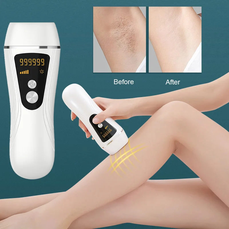 

Oveliess Body Hair Remover Depilatory Laser Mini Hair Epilator Permanent Hair Removal IPL System 990000 Shot Light Pulses Tool