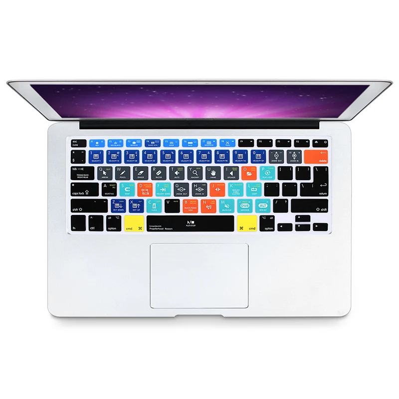 HRH тонкий Ableton Live Logic Pro X Avid Pro инструменты ярлык клавиатуры Обложка кожи для Macbook Pro Air retina 13 15 17 до - Цвет: Propellerhead Reason