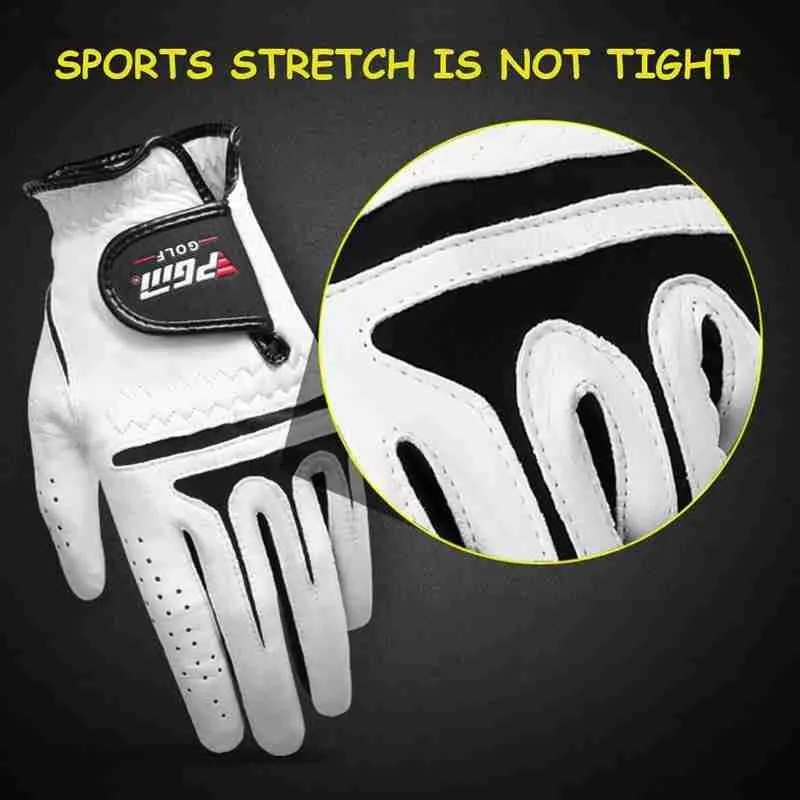 

PU Sheepskin Non-slip Breathable Golf Gloves Absorb Gloves Sweat Gloves Men's Cloth Microfiber Golf H7H0