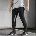 Мужские спортивные брюки, спортивные штаны для бодибилдинга, фитнеса, тренажерного зала, бега, спортивные брюки, лето 2019