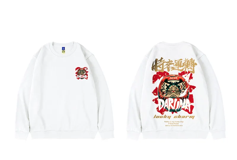 

ZAZOMDE Autumn Pullover Men Sweatshirt Mens Black White Hip Hop Punk Pullover Streetwear Casual Fashion Clothes Plus Oversize