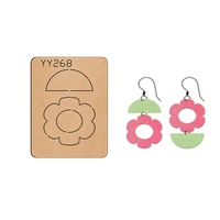 wood mold earrings cut mold earring wood mold yy268 is compatible with most manual die cutcute little flower