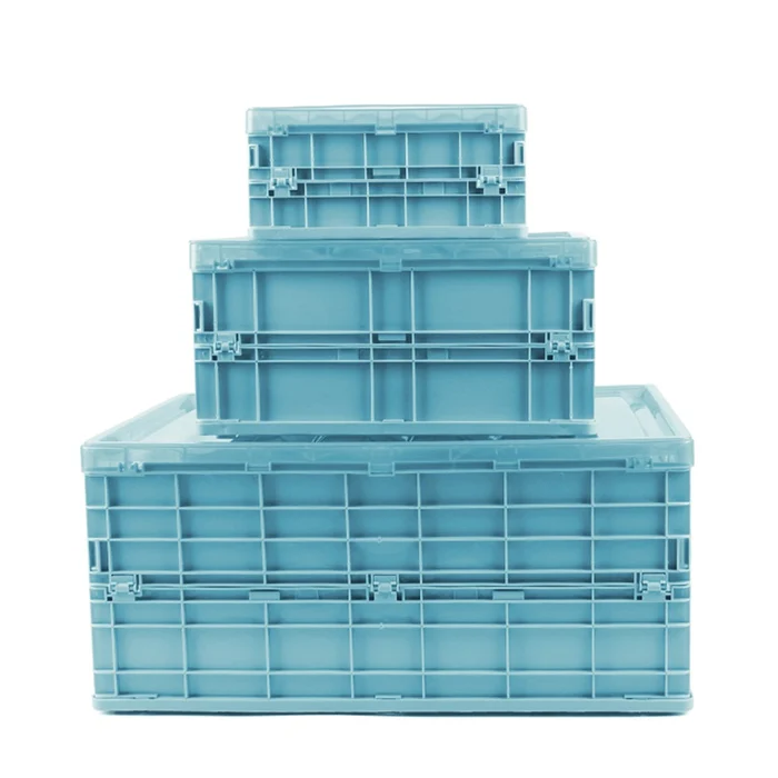 3pcs-Blue Большая складная коробка для хранения пластиковая ткань Органайзер чехол Крытая Коробка для хранения настольная коробка для хранения автомобиля шкатулка для дома ящик для посуды - Цвет: 3pcs-Blue