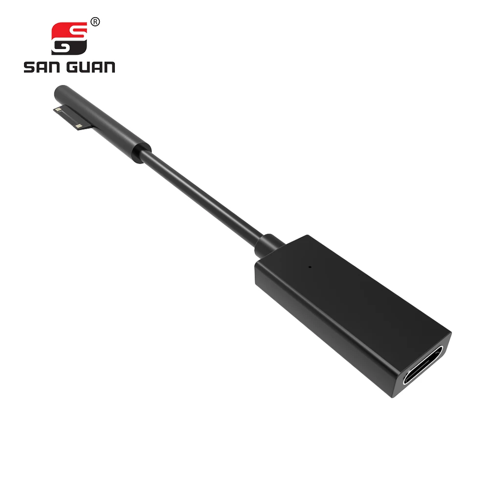 45 Вт USB Type C PD Быстрая зарядка для Microsoft Surface Pro 6/5/4/3 кабель 20 см длинное зарядное