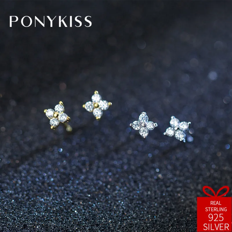 Серьги гвоздики женские из серебра 100% пробы с цирконом|Серьги-гвоздики| |