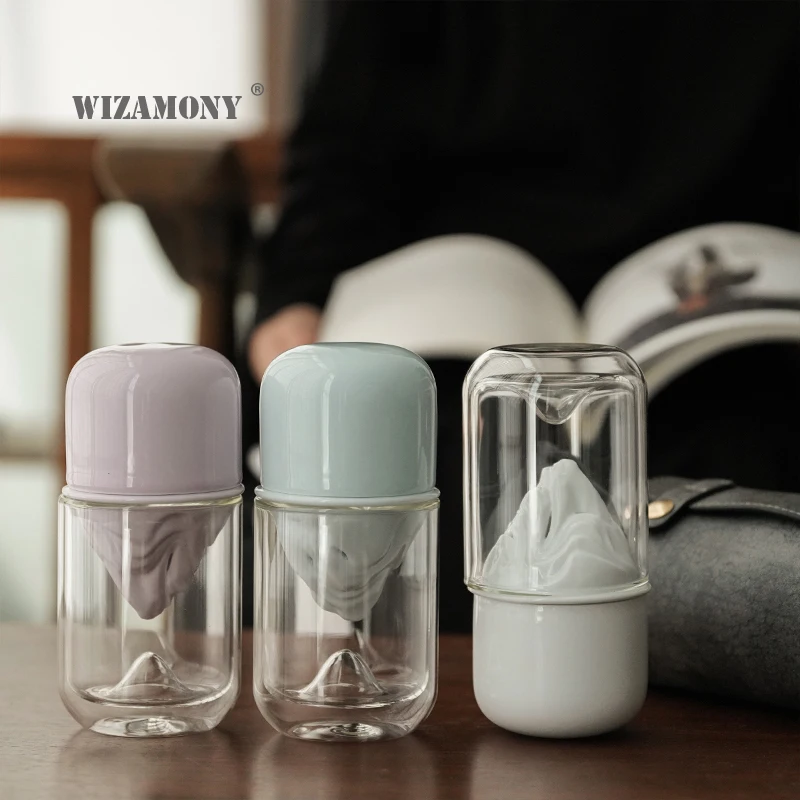 Чайный набор WIZAMONY gaiwan китайский чайный кунг-фу чайник чашки ярмарка стеклянная