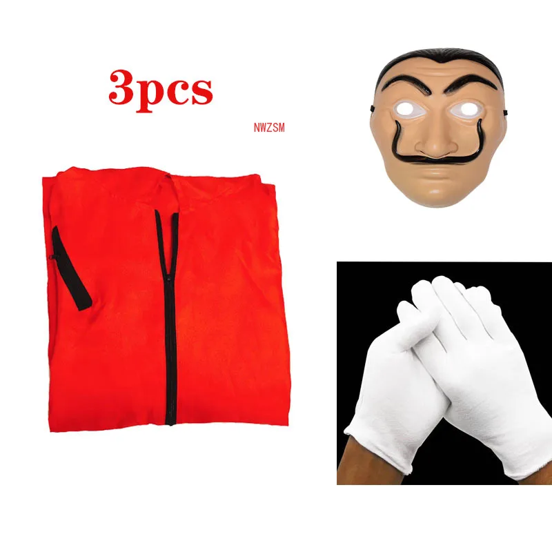 

Halloween Party Salvador Dali Cosplay Movie Mask Money Heist The House of Paper La Casa De Papel Cosplay Costume Face Mask