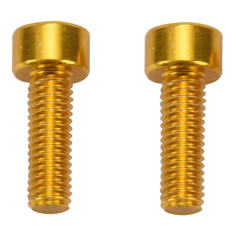 

1 Pair Bike Water Bottle Cage Bolts M5 Aluminium Alloy Hex Socket Tapping Screws