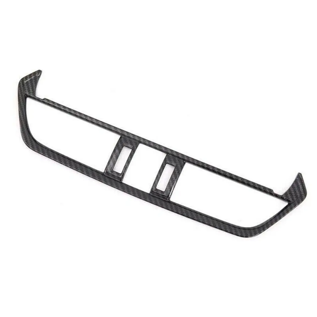 

1pc/set Middle Console Air Vent Outlet Cover Trim For Toyota Rav4 2019 Carbon Fiber Grain Decorative Frame