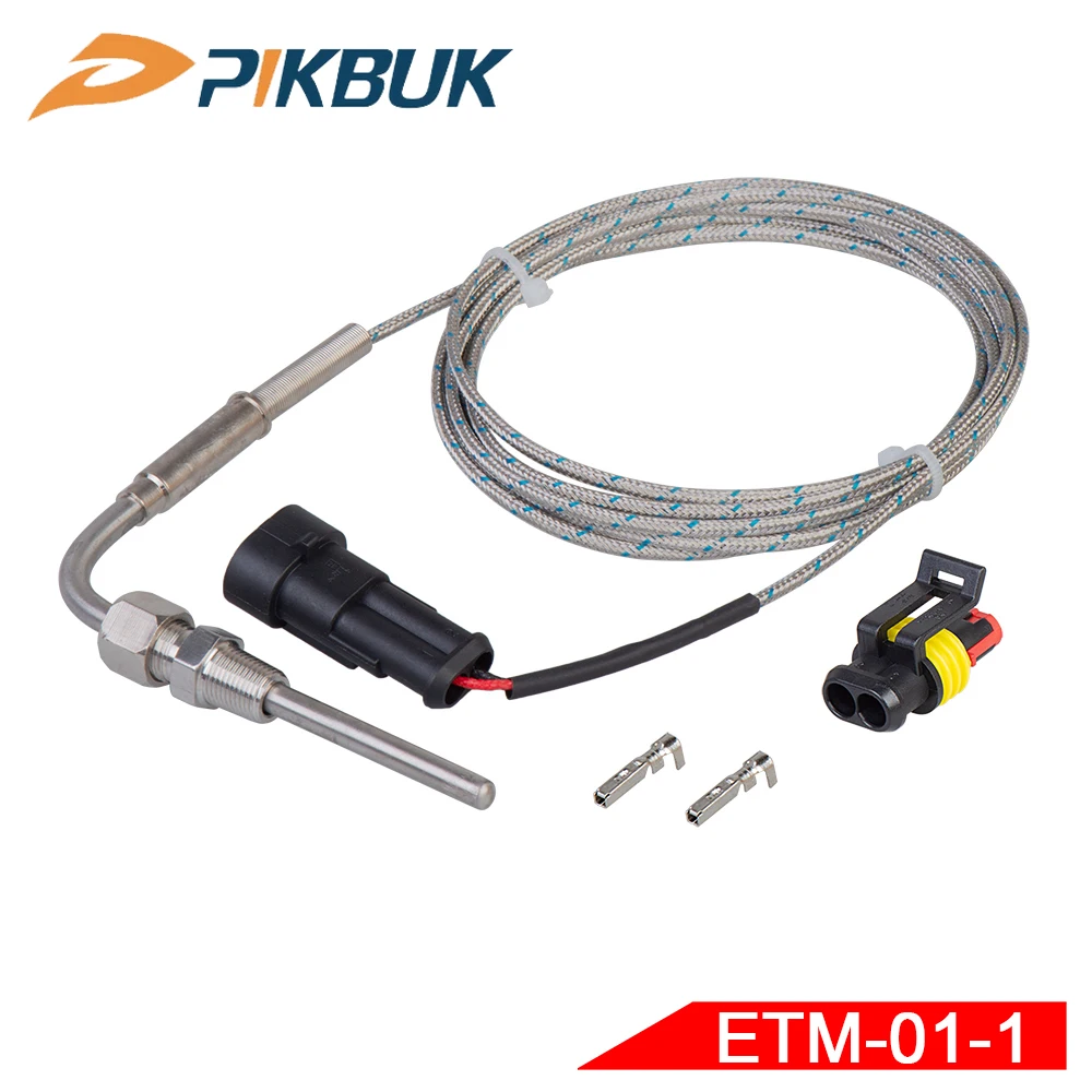 

Car Exhaust Temp Sensor Gauge Exhaust Gas Temp Sensor EXT Temperature Sensor 0-1000 C ETM-01-1