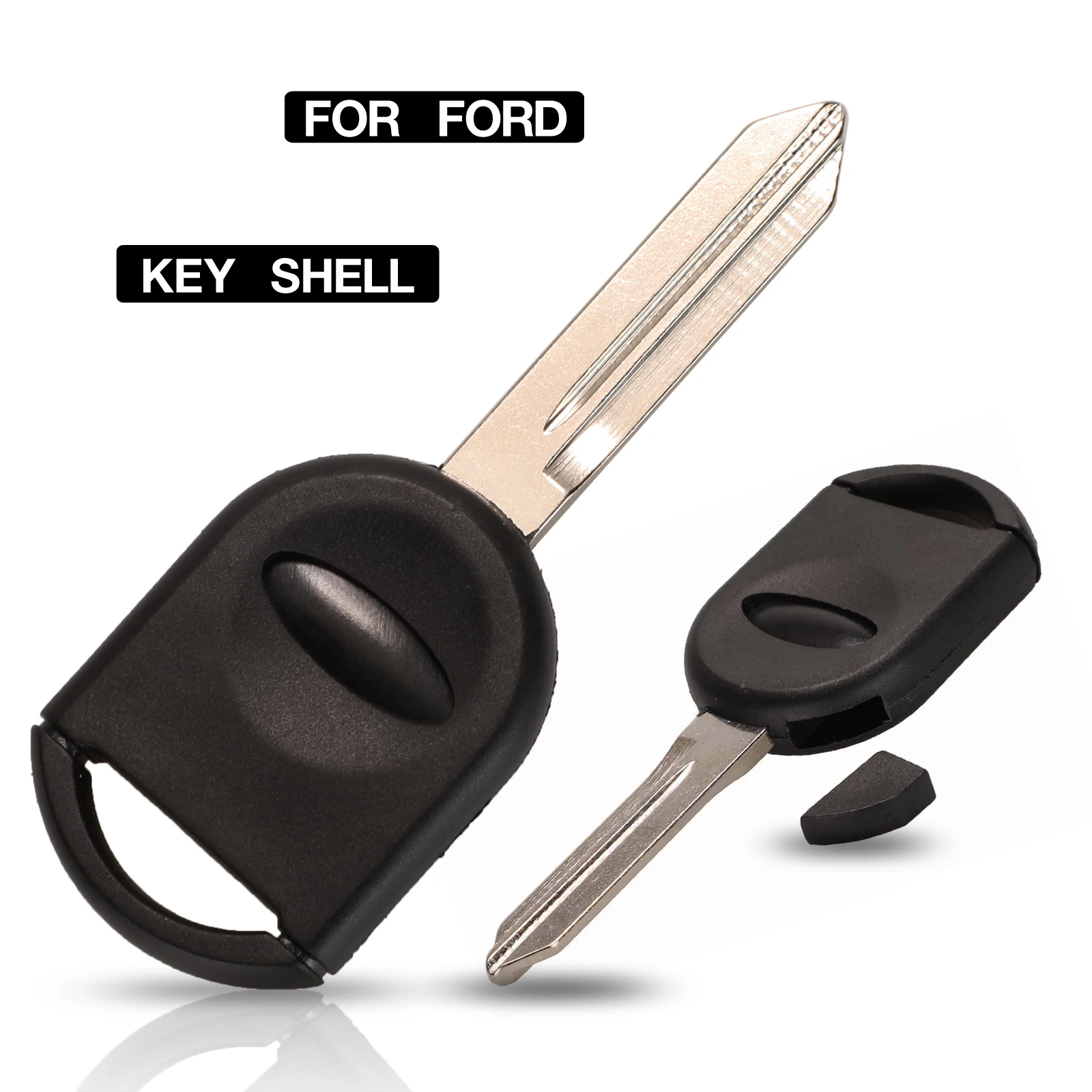 

jingyuqin 10PCS Key Uncut Blade Transponder Ignition SA HA S For Ford Mercury Crown Victoria Thunderbird Taurus Can Install Chip