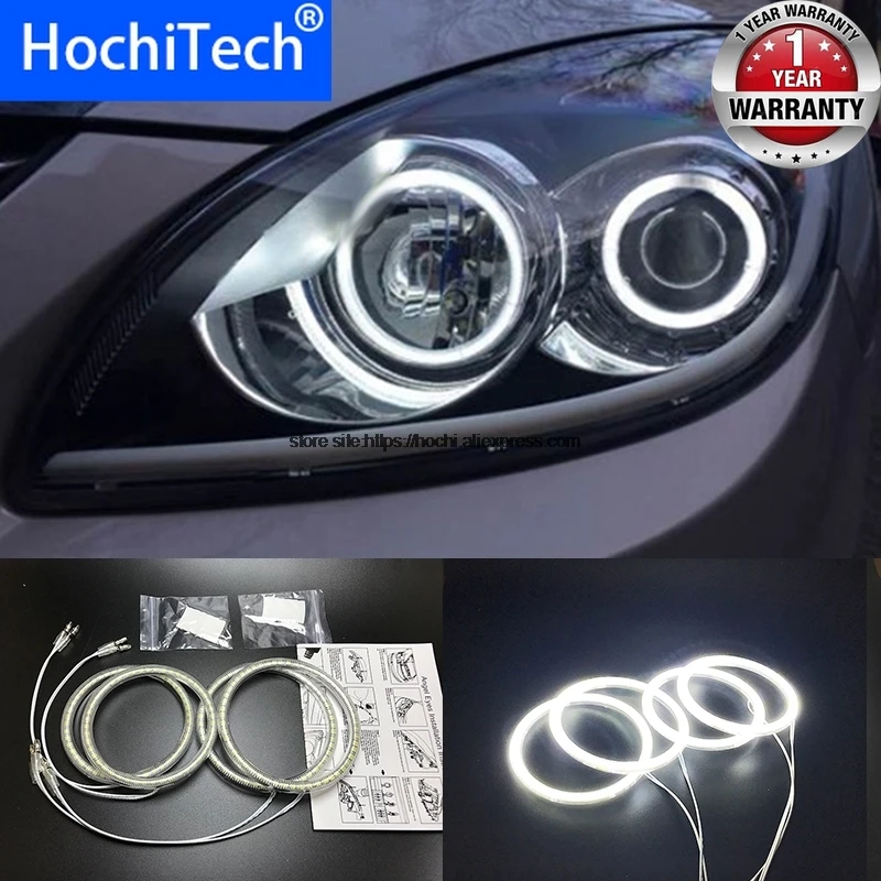 

HochiTech для hyundai i30 2008 2009 2010 2011 ультра яркий SMD белый светодиодный ангельские глазки halo Кольцо Комплект дневного света DRL