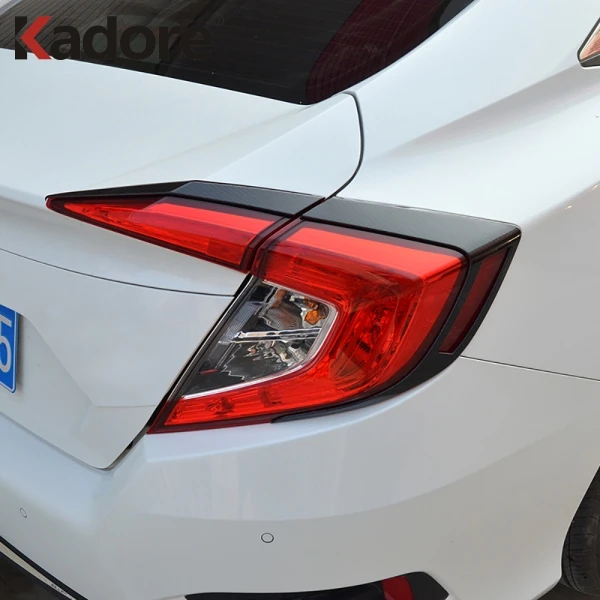 Для Honda Civic 2016 2017 2018 седан углеродного волокна задняя светильник абажур для лампы