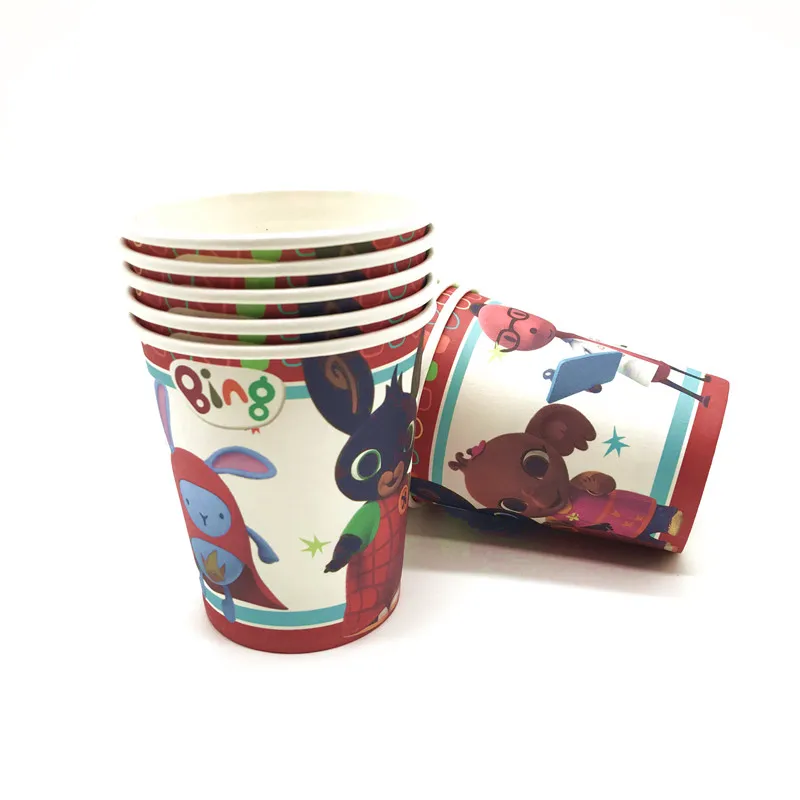 Decoraciones con tem&aacute;tica de dibujos animados para fiesta de cumplea&ntilde;os de ni&ntilde;os, globos, vasos de papel de dibujos animados, placa de bandera, suministros para Baby Shower, bolsas de regalo, 143 Uds.-3