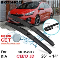 car wiper blade front window windscreen windshield wipers blades j hook auto accessories for kia ceed jd 2614 2012 2017