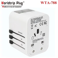 worldtrip plug wta 788 converters 4usb 3 5a conversion plug anti electric shock multi country application converter
