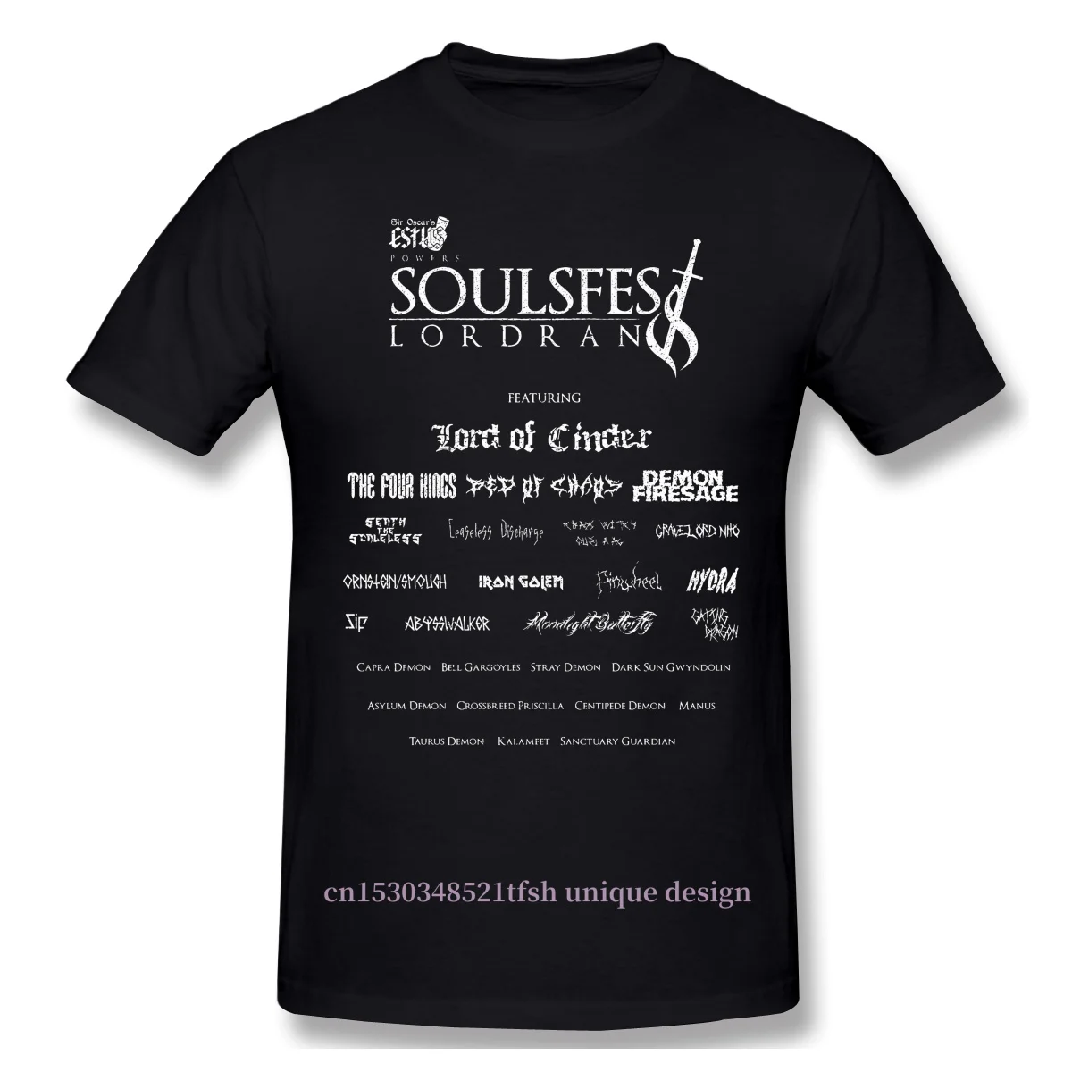

Customization Men Clothing Dark Souls Adventure Games Bloodborne T-Shirt Soulsfest Fashion Short Sleeve